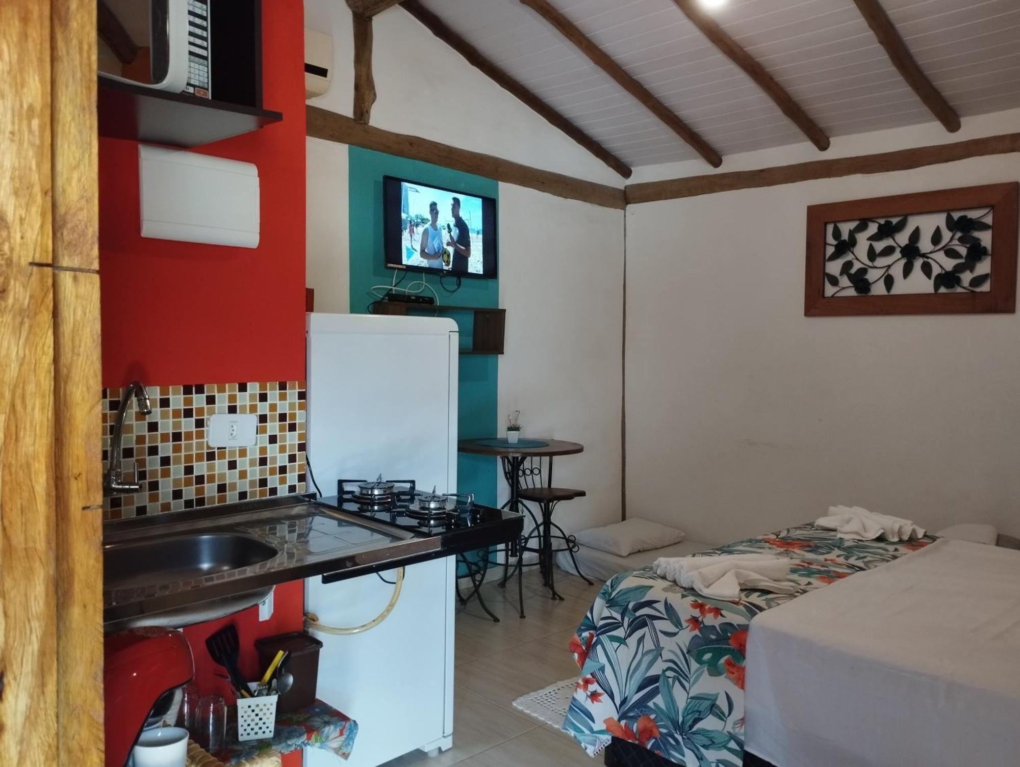 Chale De Charme Mandomai - Suites Com Cozinha Compacta, Suites Com Cooktop E Chale Com Cozinha 伊利亚贝拉 外观 照片